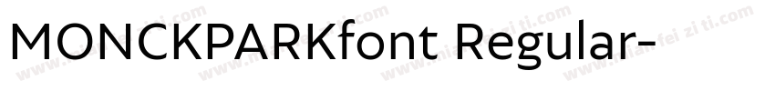 MONCKPARKfont Regular字体转换